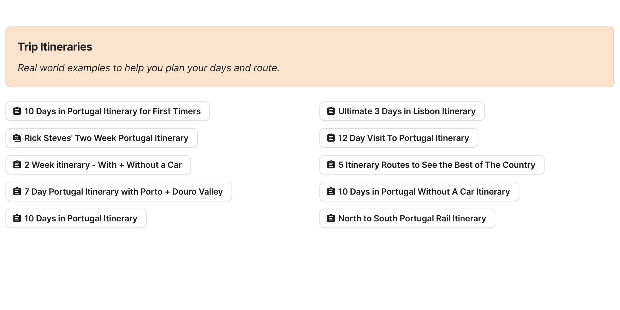 Greece Trip Itineraries Preview of Greece Trip Itineraries section in Greece Travel Research by Feral Travel